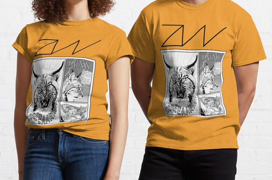 'LYNX' T-SHIRT - Orange